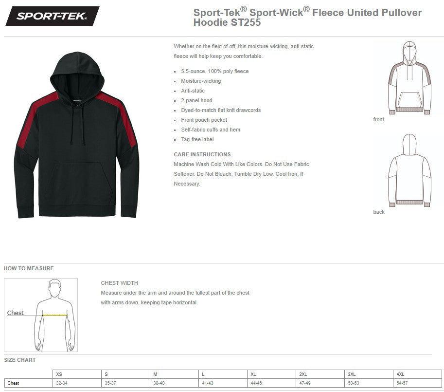 Prairie Pythons Adult Colorblock Unisex Hoodie