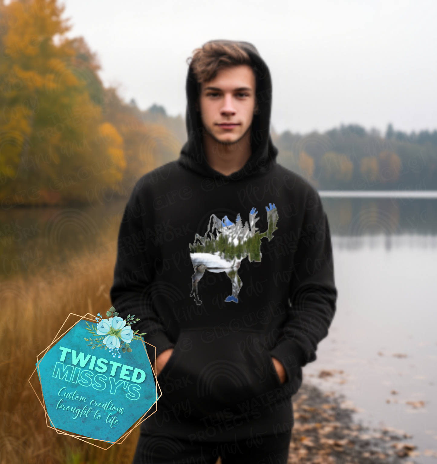 Scenic Moose outline