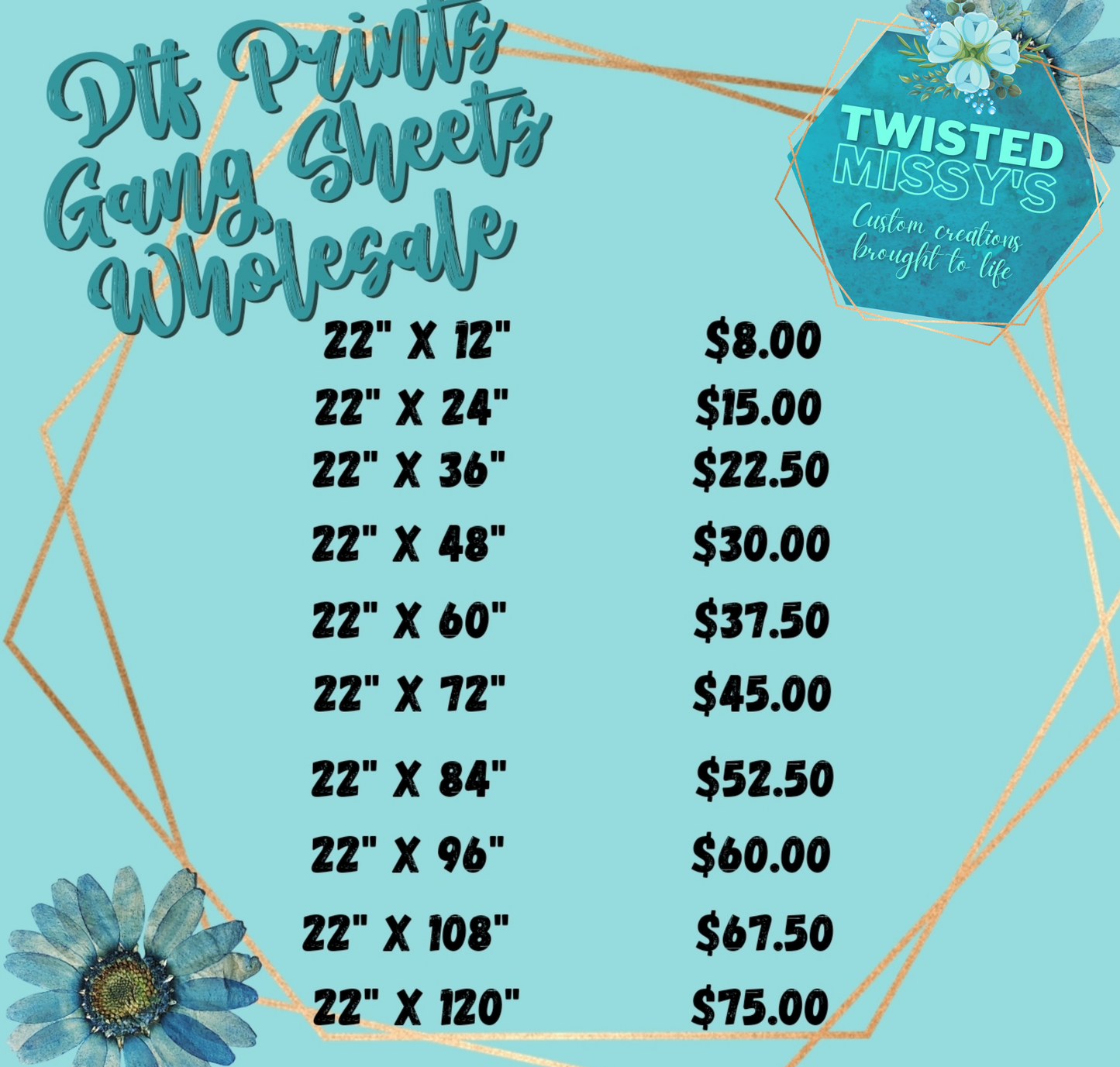 WHOLESALE DTF Gang Sheets