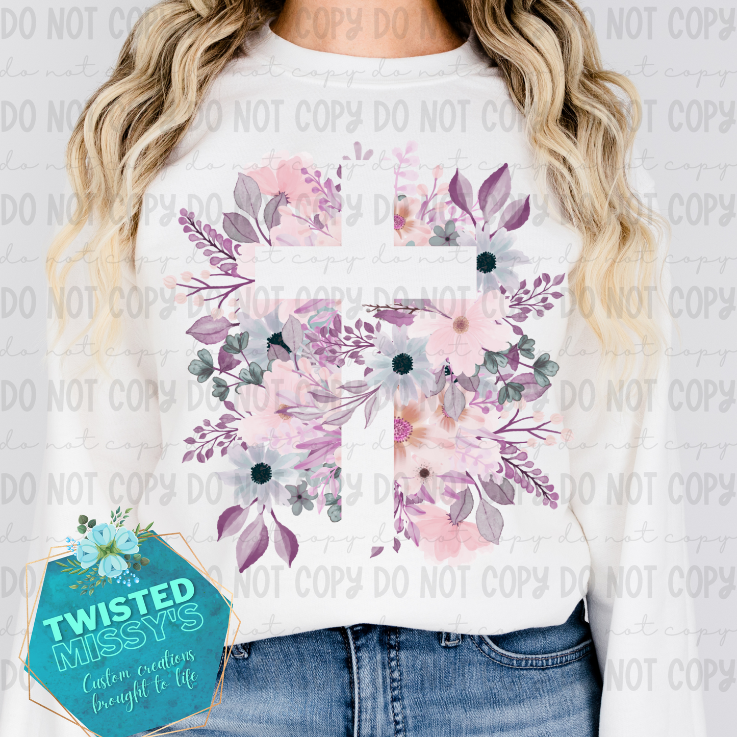 Floral cross