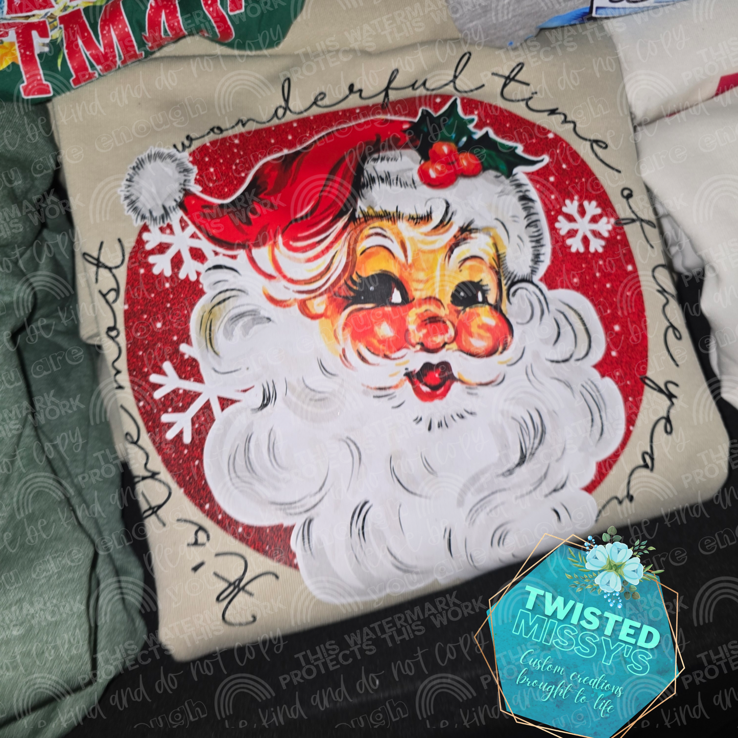 Classic Santa most wonderful time