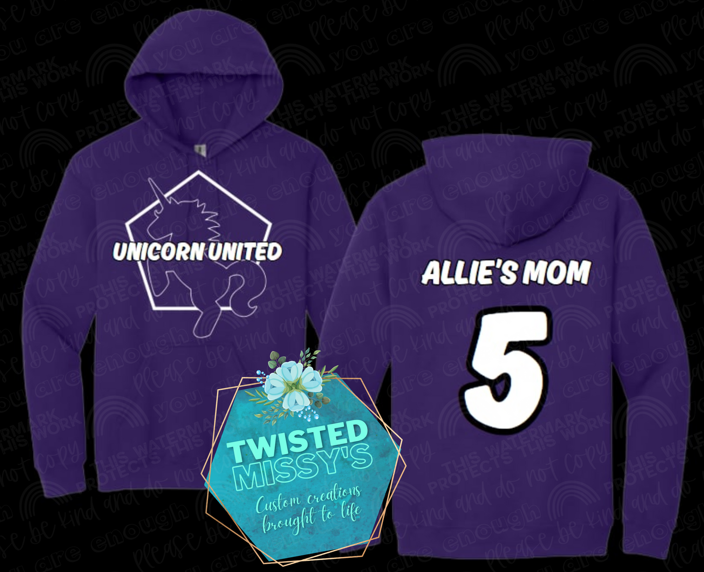 Unicorn united hoodies