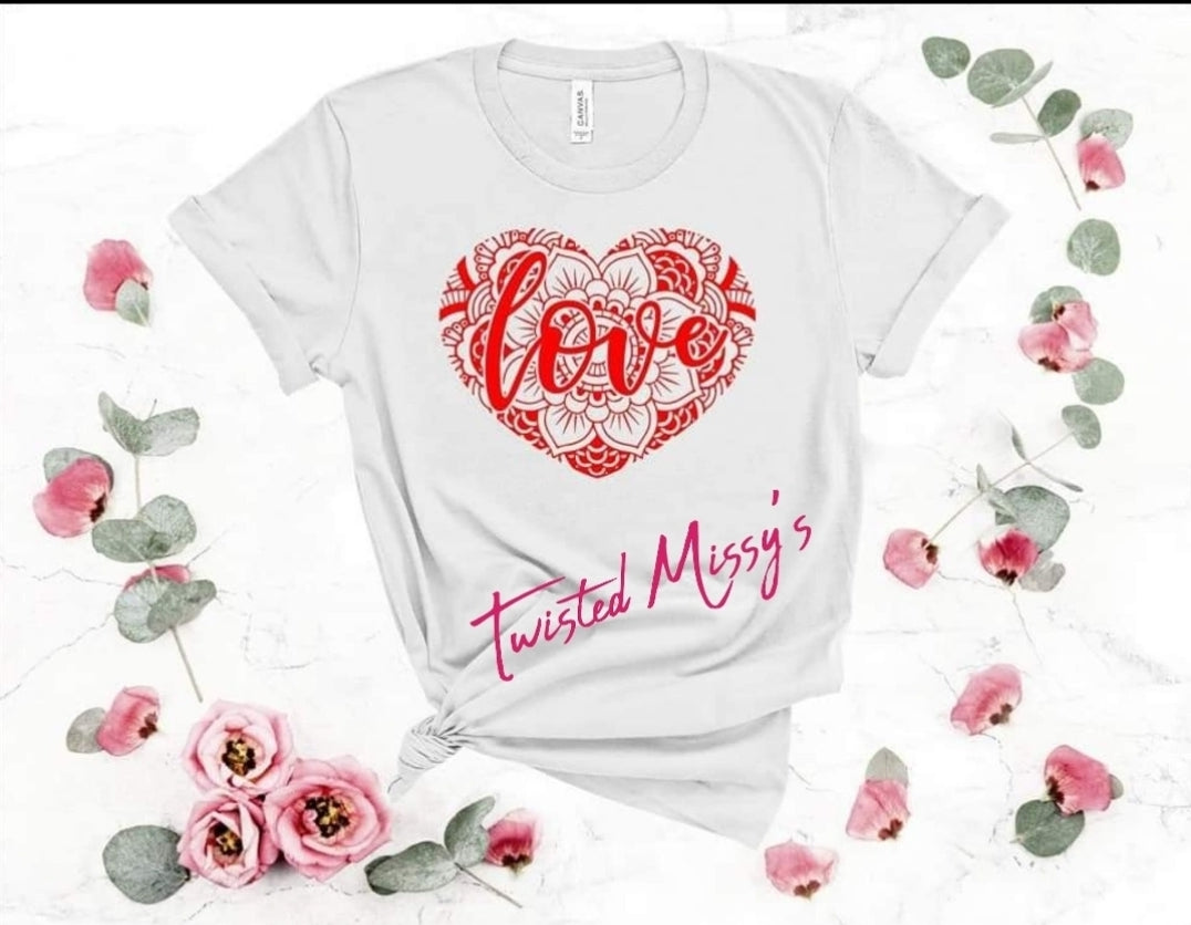 Love lace heart