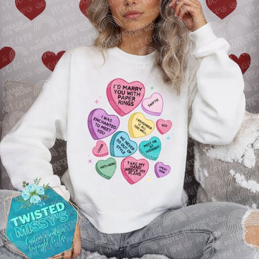 Conversation Hearts T. SWIFT