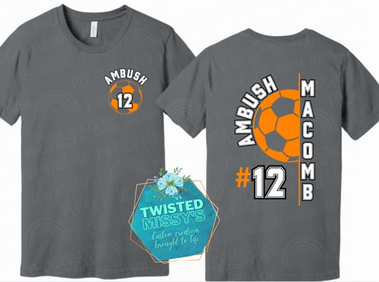 Ambush Soccer Tees Adult and youth